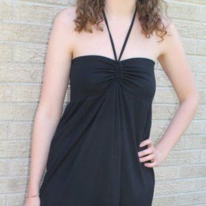 Eddie Bauer black halter dress/skirt size M